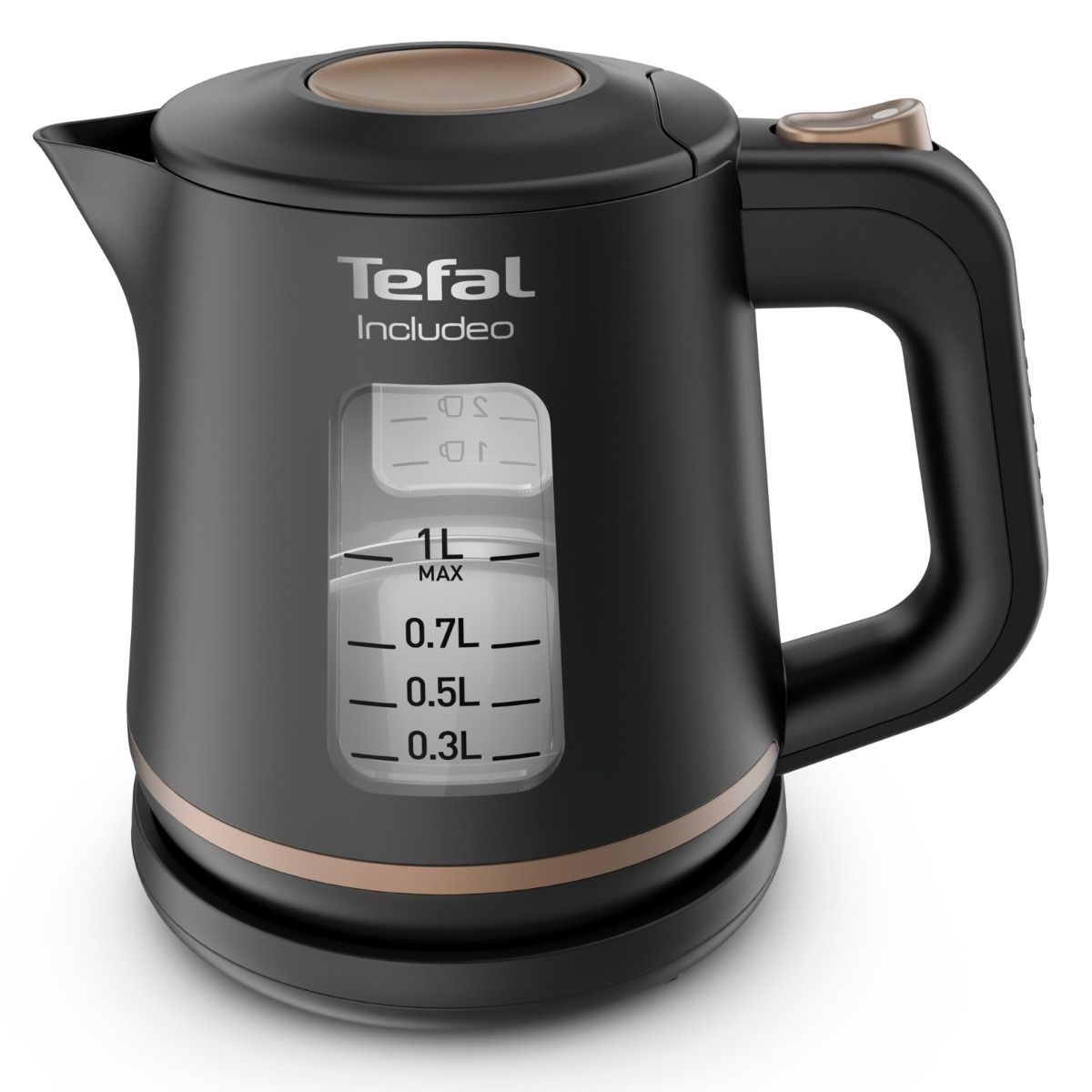 Электрочайник Tefal, 1л, пластик, черный 25901 Owwa
