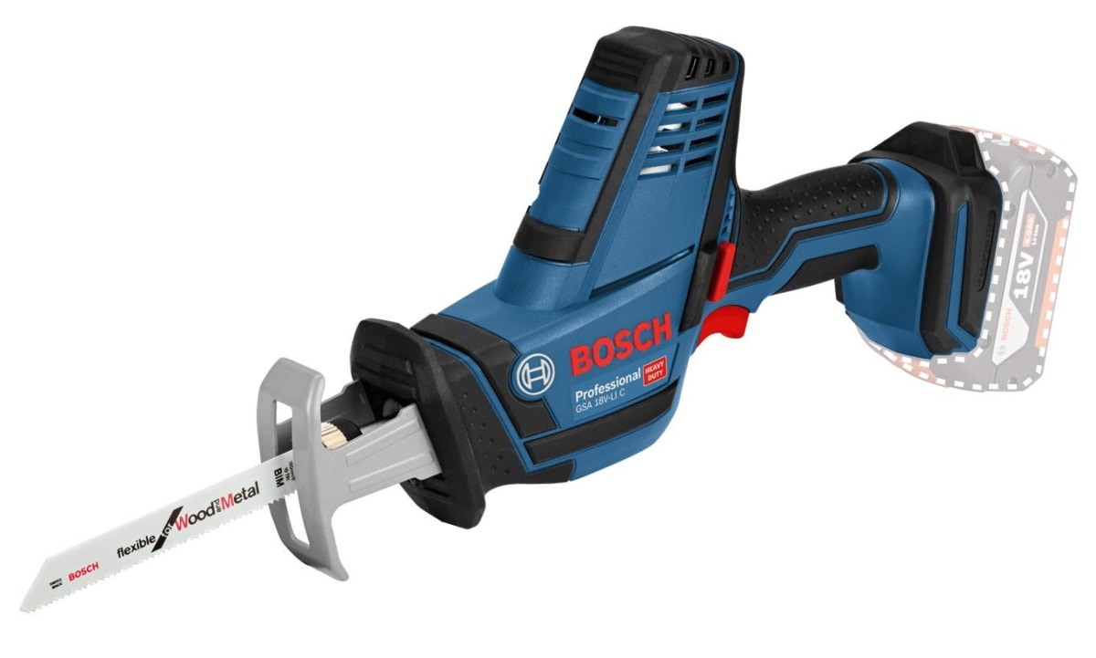 Пила сабельная Bosch GSA 18 V-LI C, аккум., 18В, 3050 дв/мин, ход 21мм ...