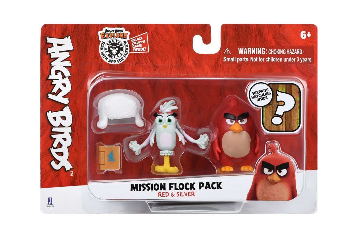 Игровой набор Angry Birds ANB Mission Flock Ред и Сильвер 38522 ✓ Owwa