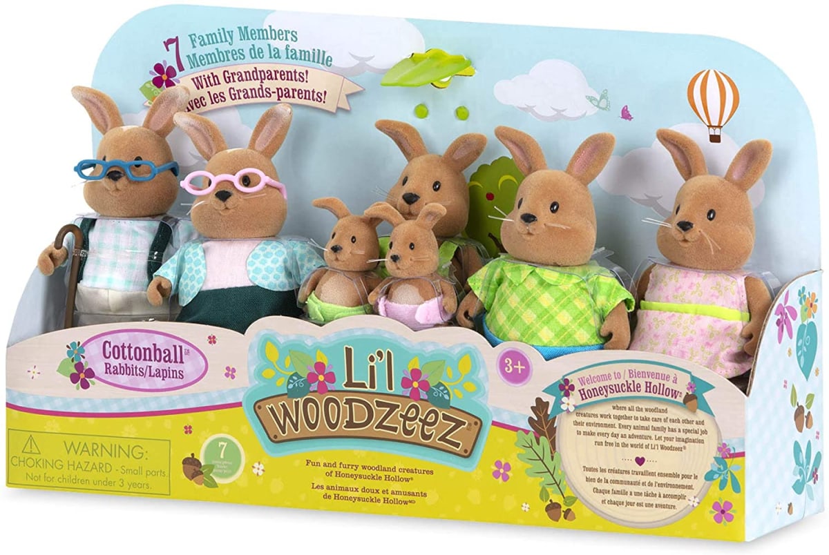 Набор фигурок Li`l Woodzeez Большая Семья Кроликов 7ед. 39970 ✓ Owwa