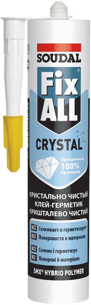 Клей-герметик fix all crystal, 290 мл, прозрачный (40267) • Купить в ...