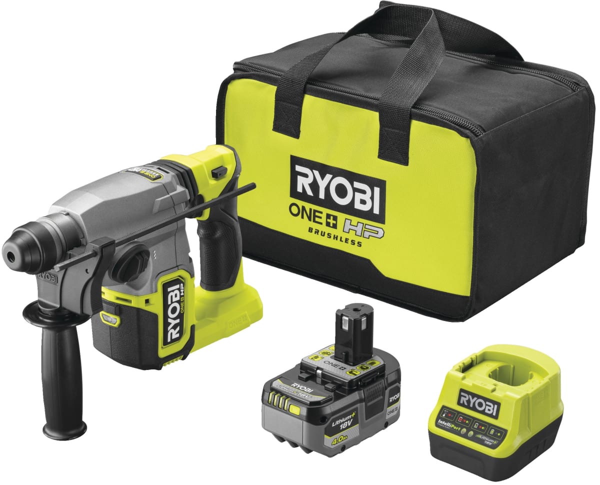Перфоратор Ryobi RSDS18X-1C40S, SDS+, аккумуляторный ONE+ НР ...