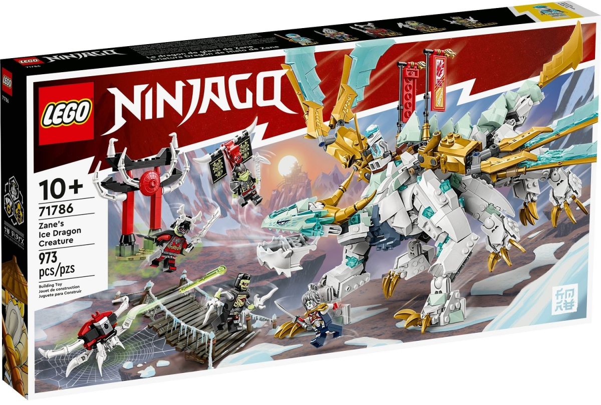 ★スプリームスタイル　新型　ペンタゴン　ロングＬ　2個セット　白瘤 Конструктор LEGO Ninjago Существо Ледяной Дракон Зейна 48403 ✓ Owwa