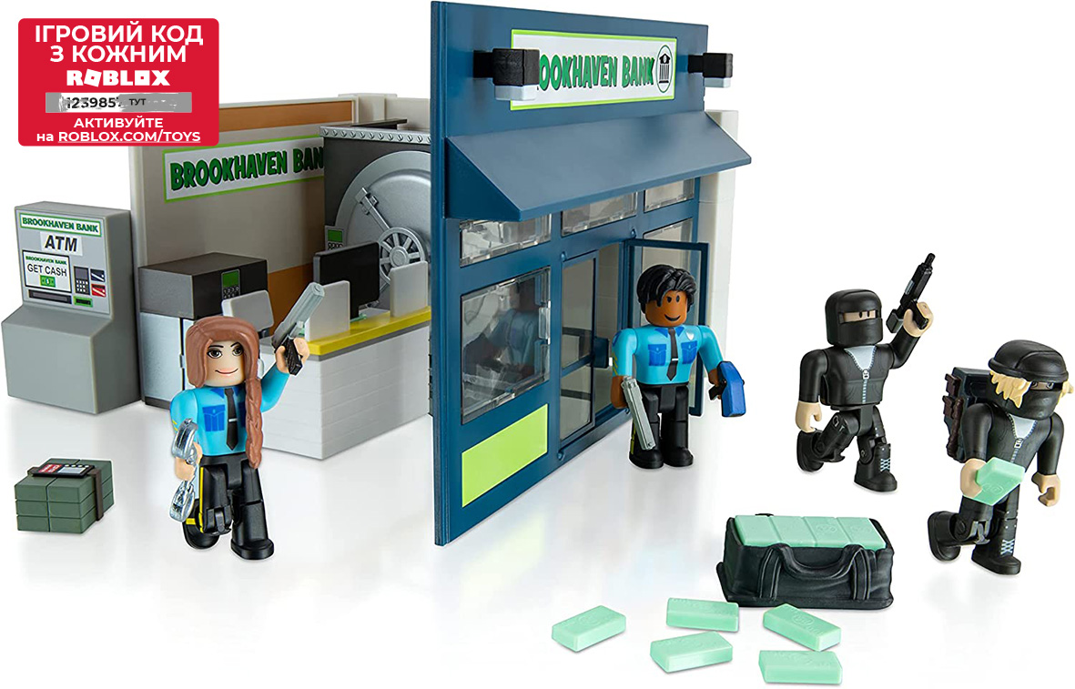 Roblox Игровой набор Deluxe Playset Brookhaven: Outlaw and Order W12, 4  фигурки и аксессуары 52428 ✓ Owwa