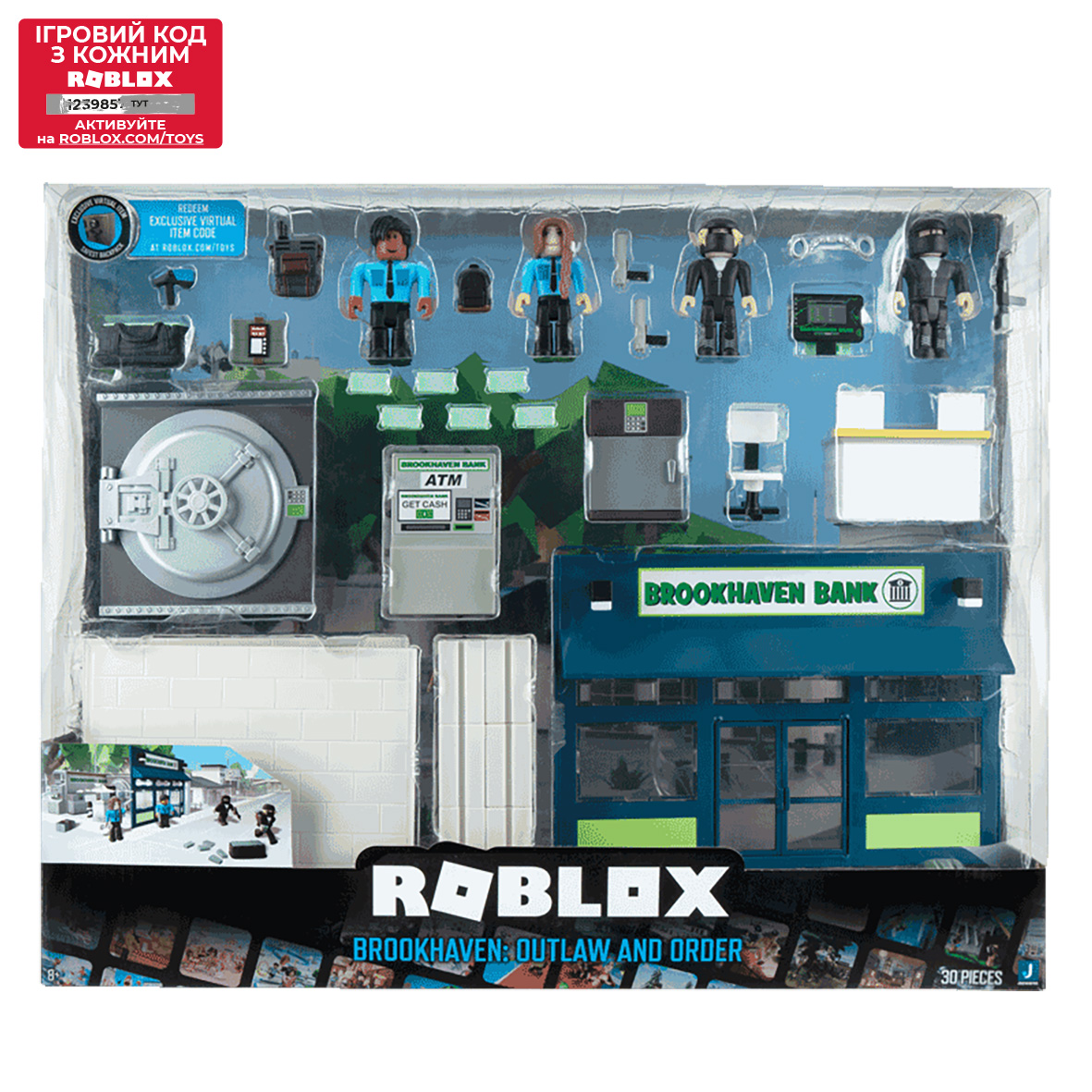 Roblox Игровой набор Deluxe Playset Brookhaven: Outlaw and Order W12, 4  фигурки и аксессуары 52428 ✓ Owwa