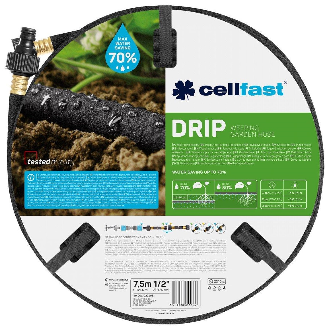 Cellfast Шланг для капельного полива DRIP 1/2'',15м 168465 Owwa