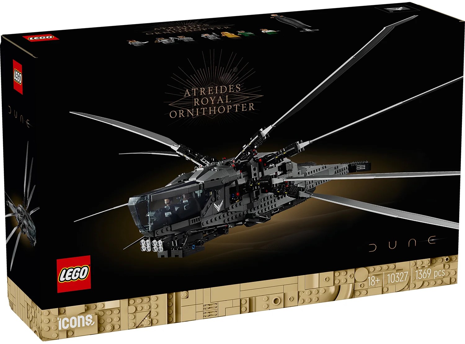 LEGO Конструктор Icons Дюна. Королевский орнитоптер Атридов 175000