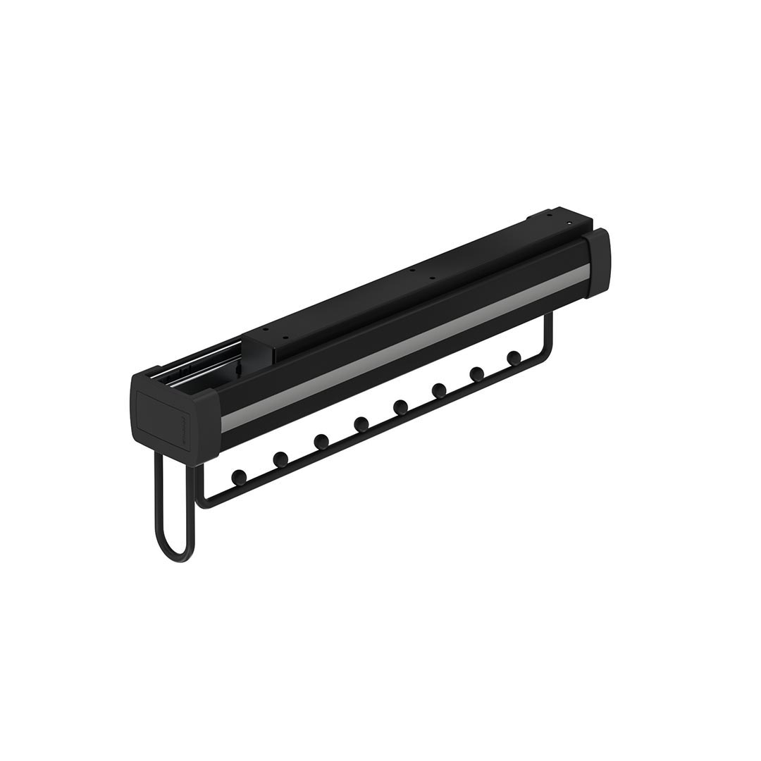 Микролифт выдвижной широкий 80x460x150 антрацит, s-6724-a (s-6744