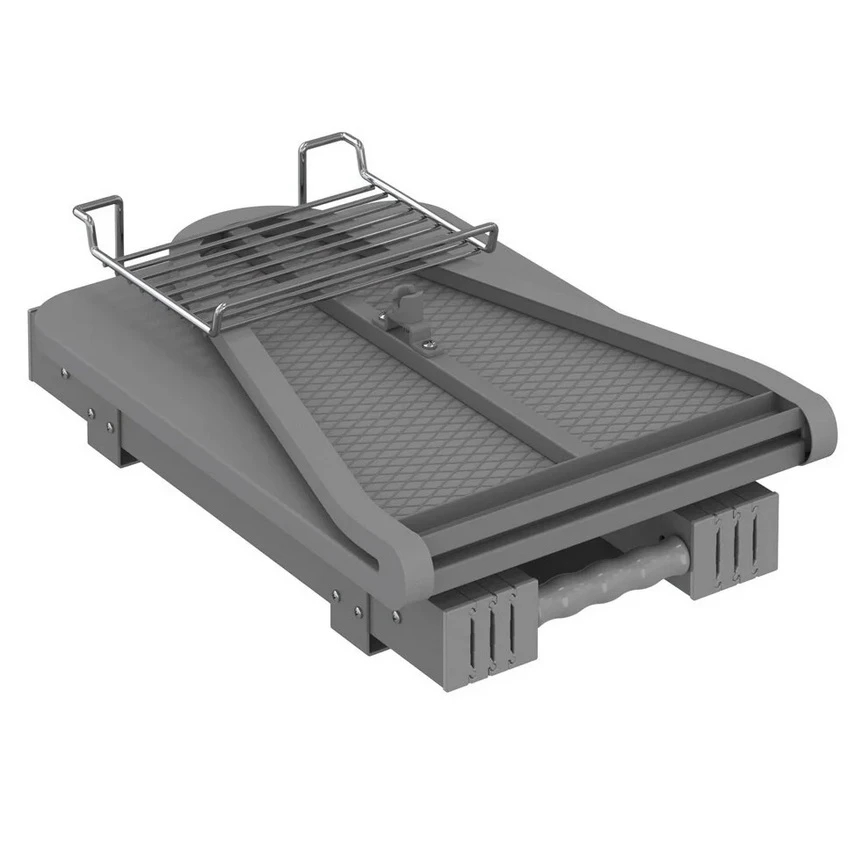 Прасувальна дошка для гардеробу розкладна нижнього кріплення сірий