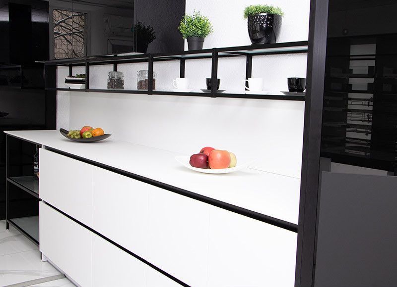 Профиль gola горизонтальный с пазом для led ferro fiori, l = 4100