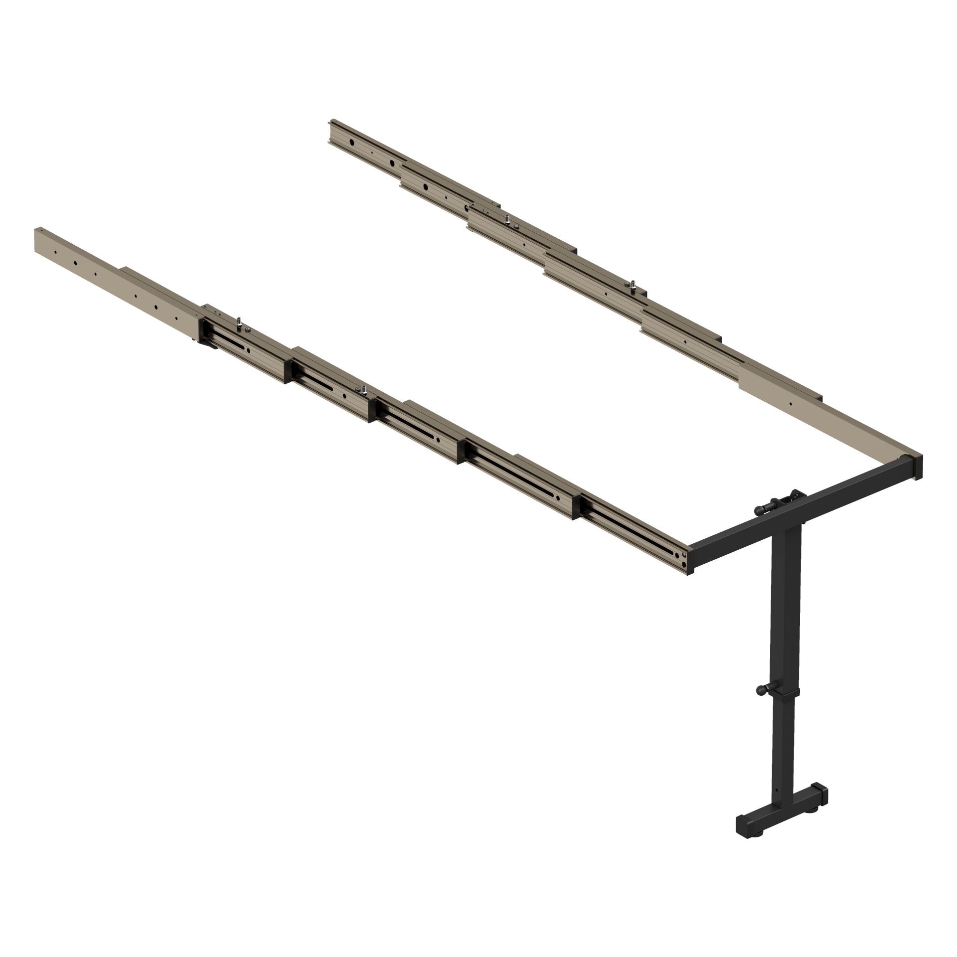 Складной стол с ножкой Starax 600 без столешницы (564x515x125