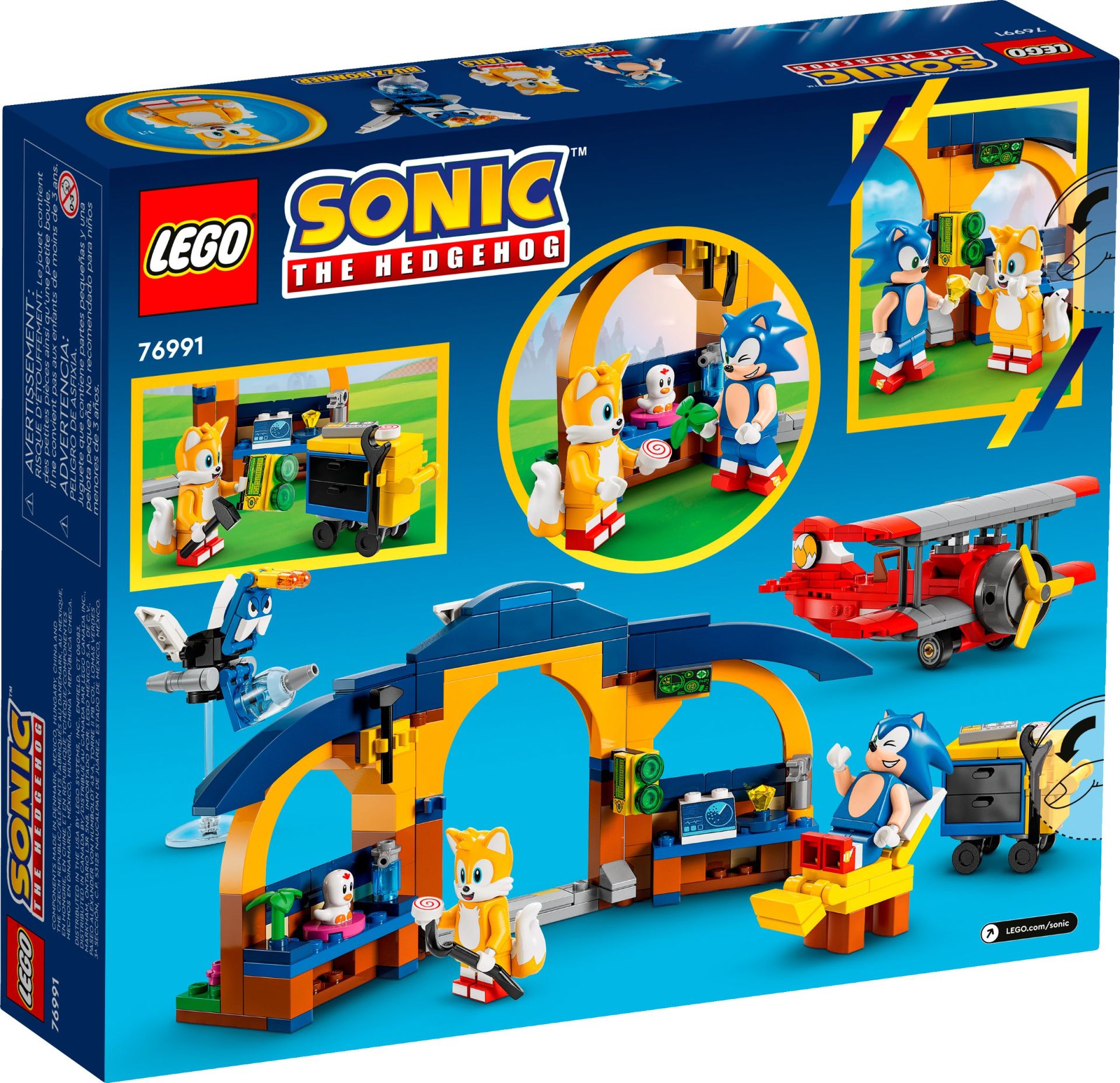 LEGO Конструктор Sonic the Hedgehog Мастерская Тейлз и самолет