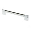 Ручка D-450/160 G2/Wood WD хром/венге темный ДС, Цвет: Хром/Тёмное дерево, Межц. расстояние: 160