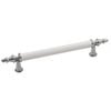Ручка 160mm ALM ARTEMIS CIZGILI Хром-Білий, Колір: Хром/білий, Міжц. відстань: 160