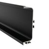 Профіль GOLA горизонтальний з пазом для LED Ferro Fiori, L=4100 мм, type C, Чорний браш, Колір: Чорний браш