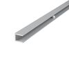 Профіль для скляних полиць 6-8мм, PRISMATIC SLIM, L=664мм, алюміній, анодоване срібло
