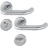 Комплект ручек Hoppe PARIS WC 10720087 нержавеющая сталь матовая F69