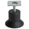 Ножка мебельная регулируемая HTS 541-G, Ø 55, h=50-65 мм, max 50 кг, черный, Цвет: Черный, Диаметр, мм: 55