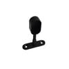 Тримач до труби - овальний кінцевий чорний 15x30