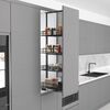 Галерея висувна 400 мм, висота 1850–2000, антрацит (S-1145-A) Starax, Зовнішній розмір секції, мм: 400, Колір: Антрацит, Висота, мм: 1850-2000, Тип кріплення: Верх+низ