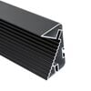 Профиль GOLA горизонтальный LED Ferro Fiori, L=4100 мм, тип L/С, чёрный, Цвет: Черный, Длина, мм: 4100