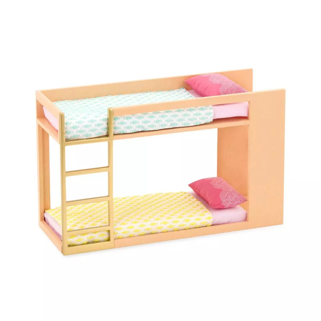 Двухъярусная кровать для Барби с выдвижными ящиками