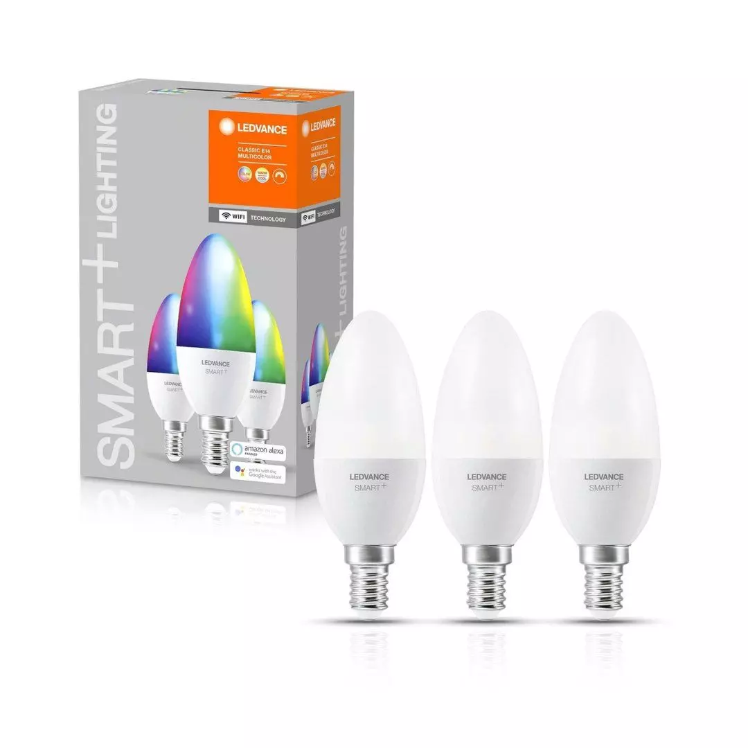 3 LEDVANCE SMART Candle B 40 E14 MULTICOLOR 4 9W 470Lm 2700 6500K RGB WiFi 35460 Owwa