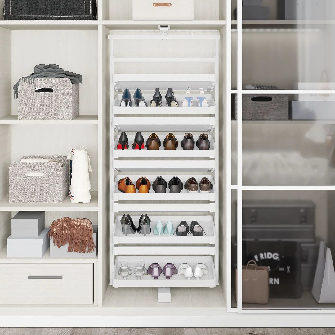 Поворотна полиця для взуття starax s-6834-w 1630 - 1830 мм 10