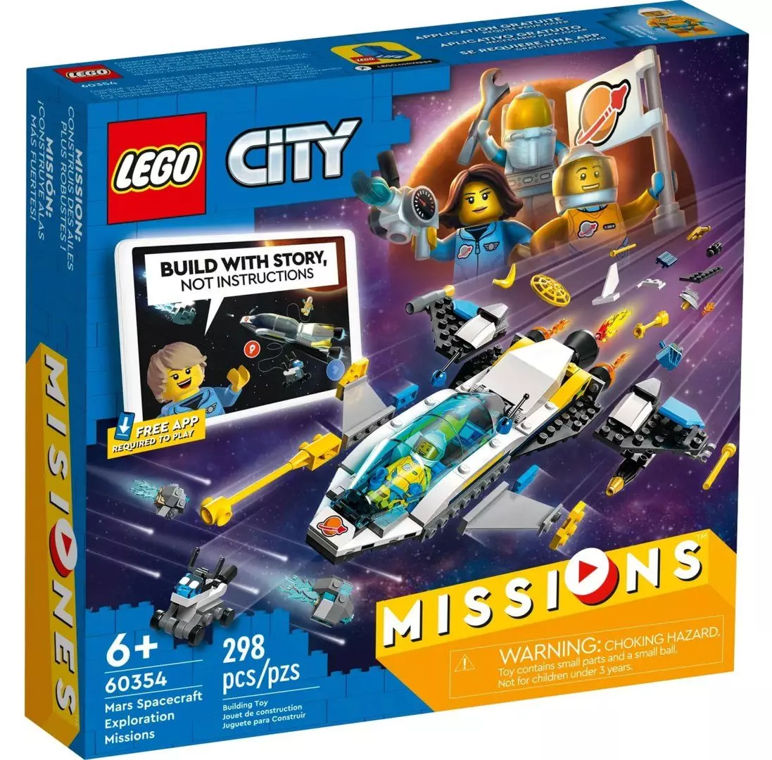 Конструктор LEGO City Missions Миссии исследования Марса на космическом  корабле 47259 ✓ Owwa