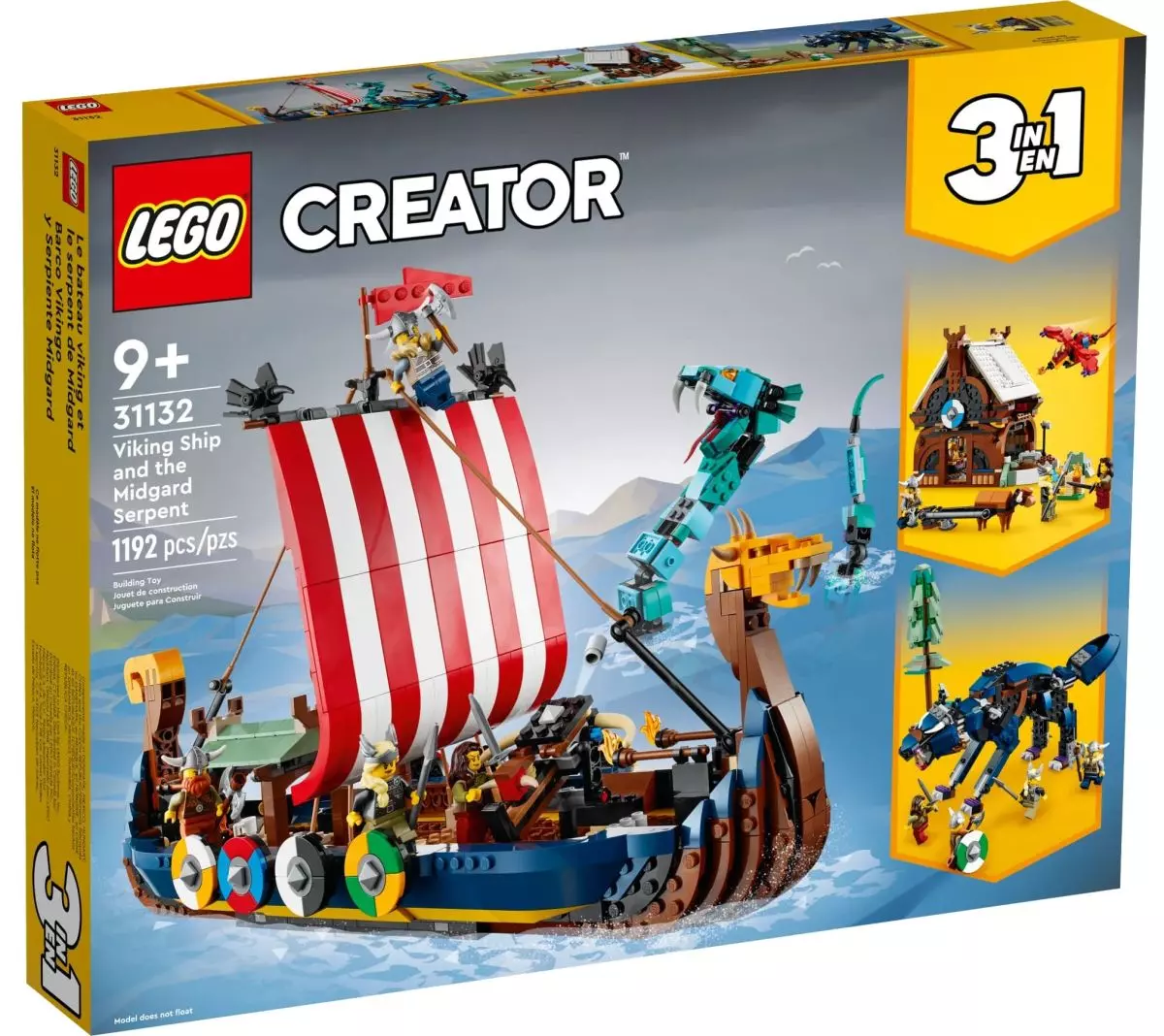Конструктор LEGO Creator Корабль викингов и Мидгардский змей 45775
