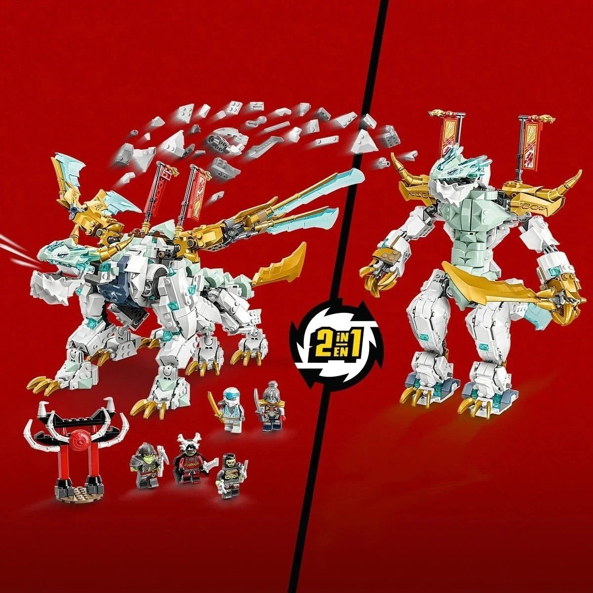 Конструктор LEGO Ninjago Существо Ледяной Дракон Зейна 48403 ✓ Owwa