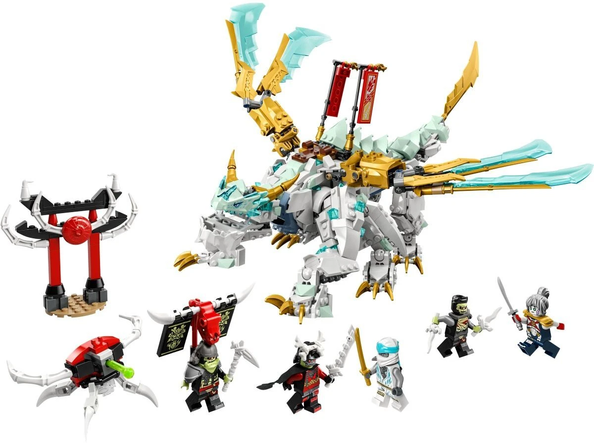 ★スプリームスタイル　新型　ペンタゴン　ロングＬ　2個セット　白瘤 Конструктор LEGO Ninjago Существо Ледяной Дракон Зейна 48403 ✓ Owwa