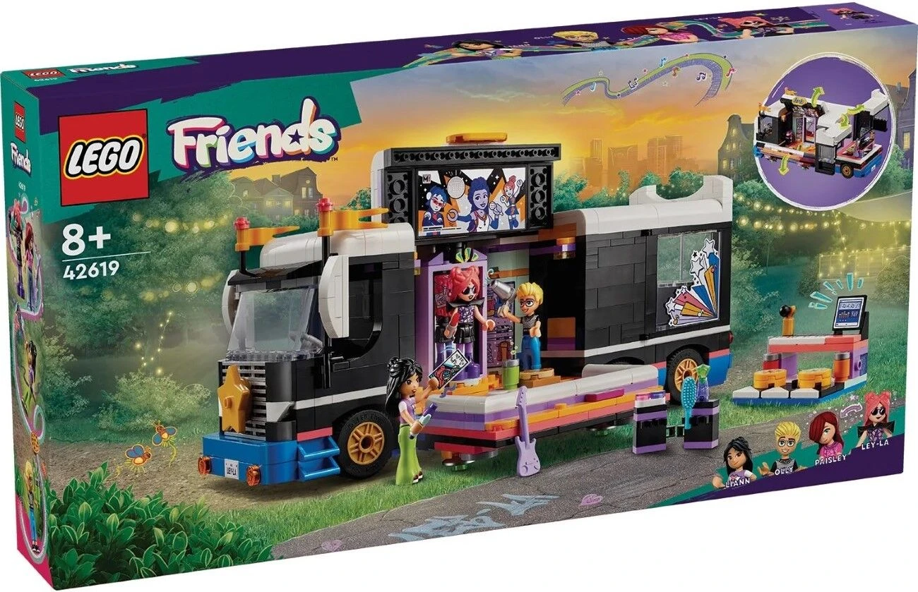 LEGO Конструктор Friends Автобус для музыкального тура поп-звезды
