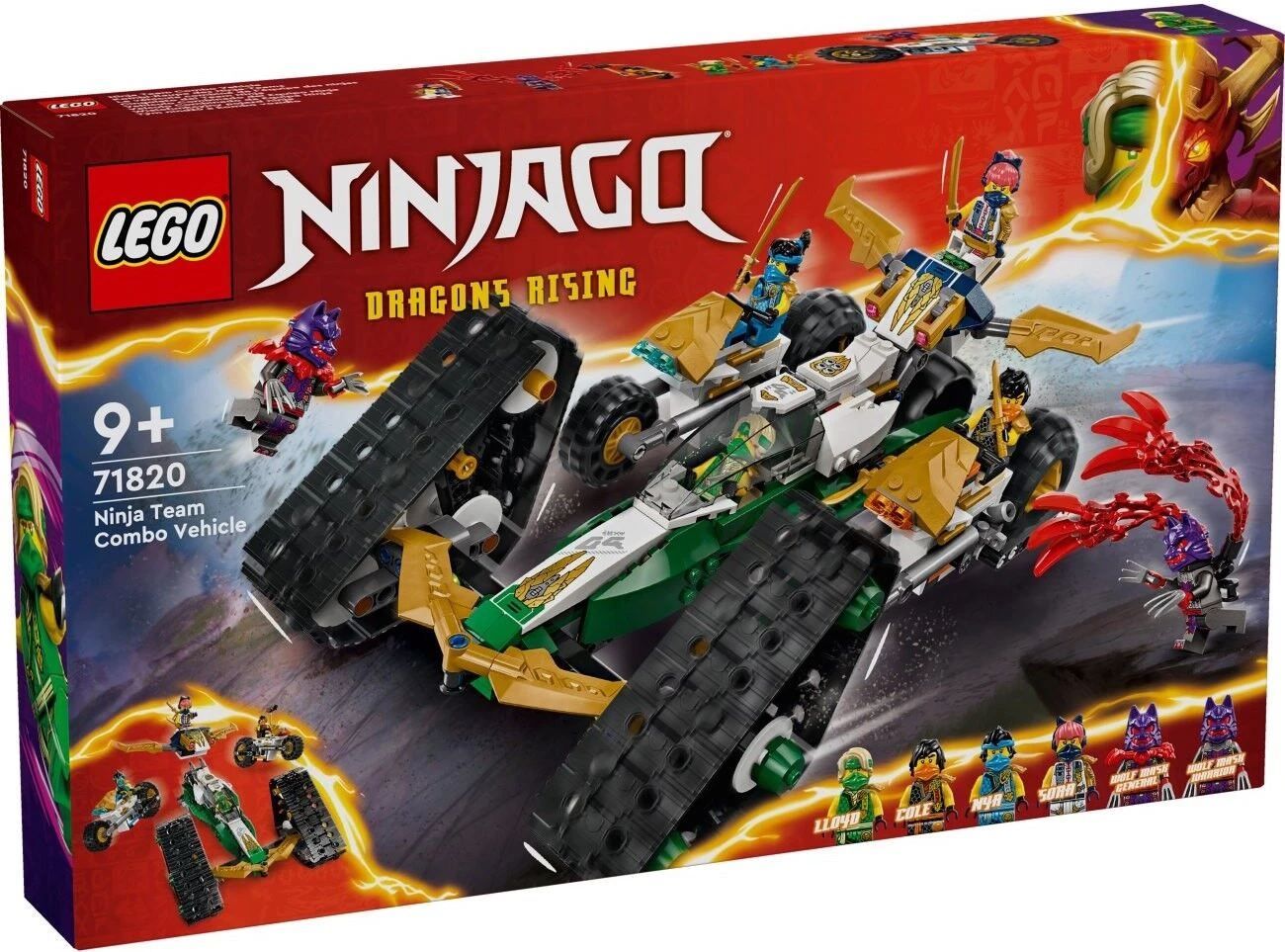 LEGO Конструктор NINJAGO Комби-автомобиль команды ниндзя 173139