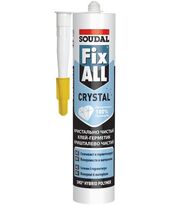 Клей-герметик FIX ALL CRYSTAL, 290 мл, прозрачный, Объем, мл: 290 мл