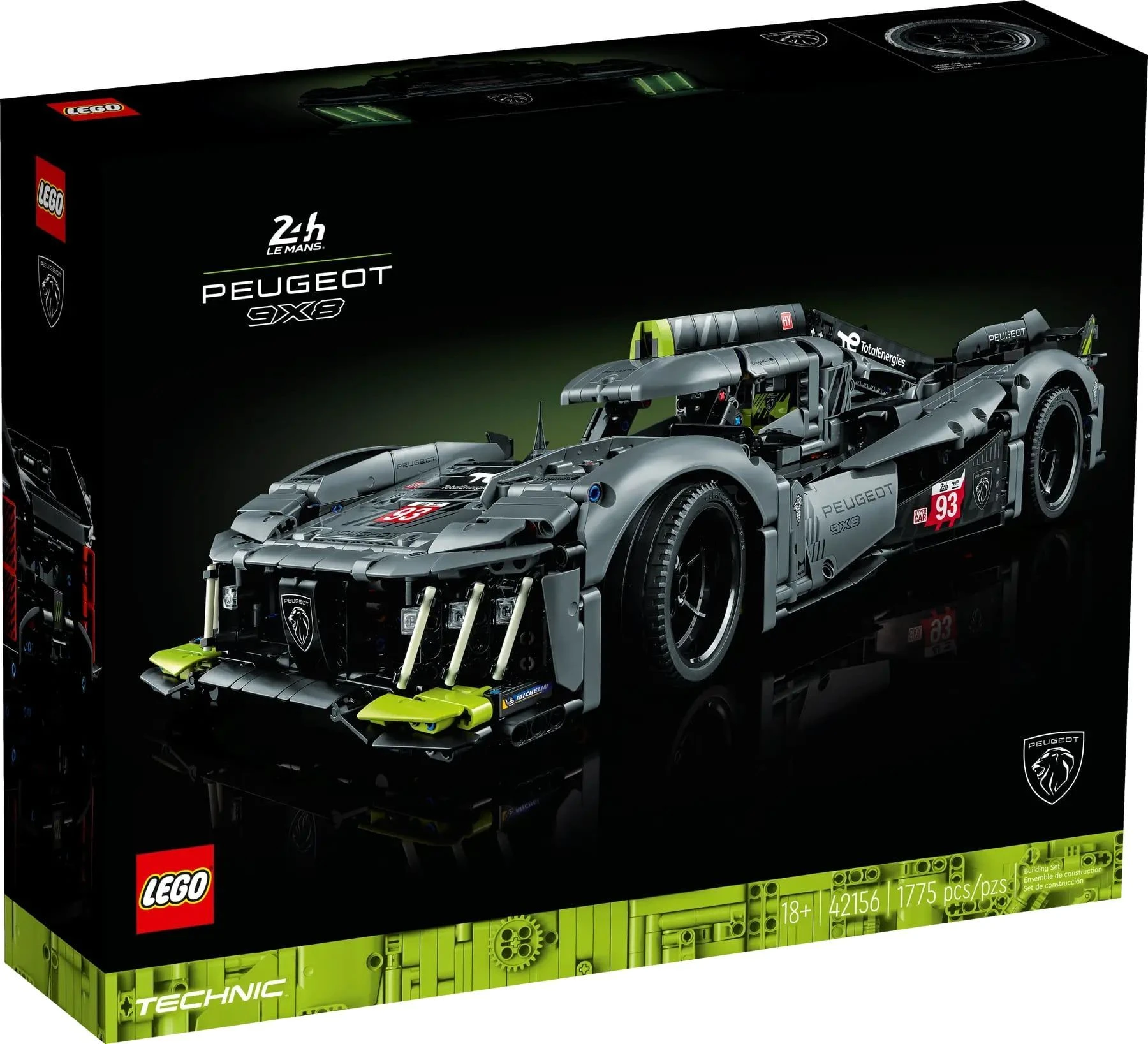 LEGO Конструктор Technic PEUGEOT 9X8 24H Le Mans Hybrid 52157 ✓ Owwa
