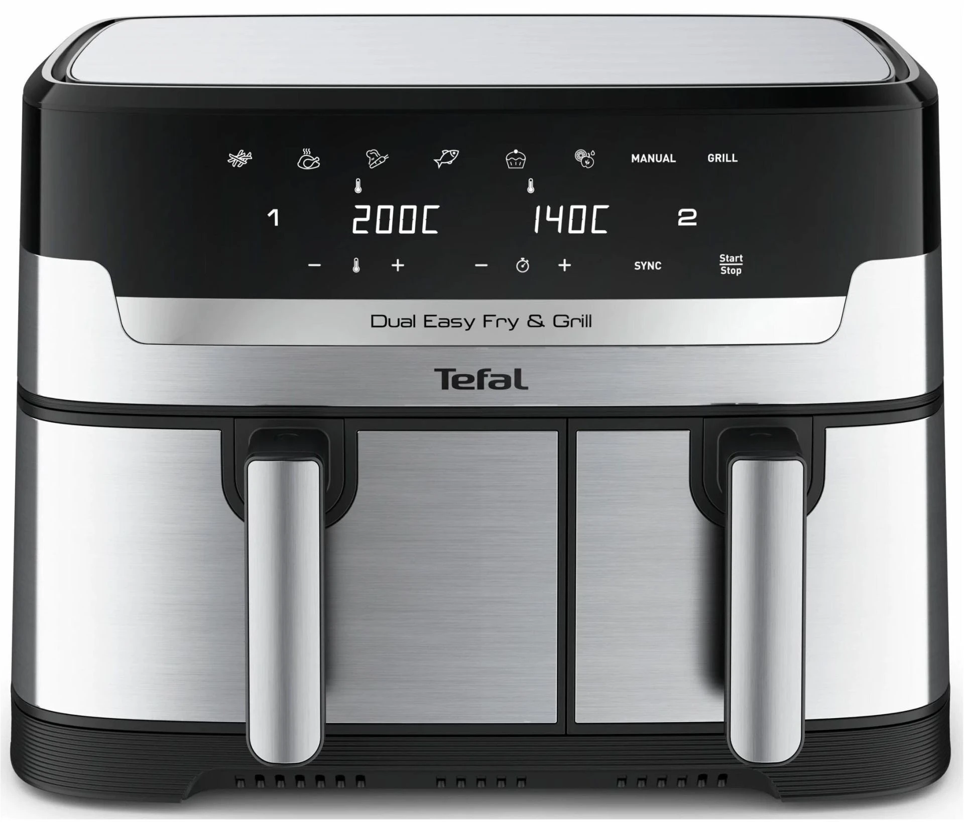 Tefal Мультипечь на 2 чаши Dual Easy Fry & Grill Air Fryer, 2700Вт