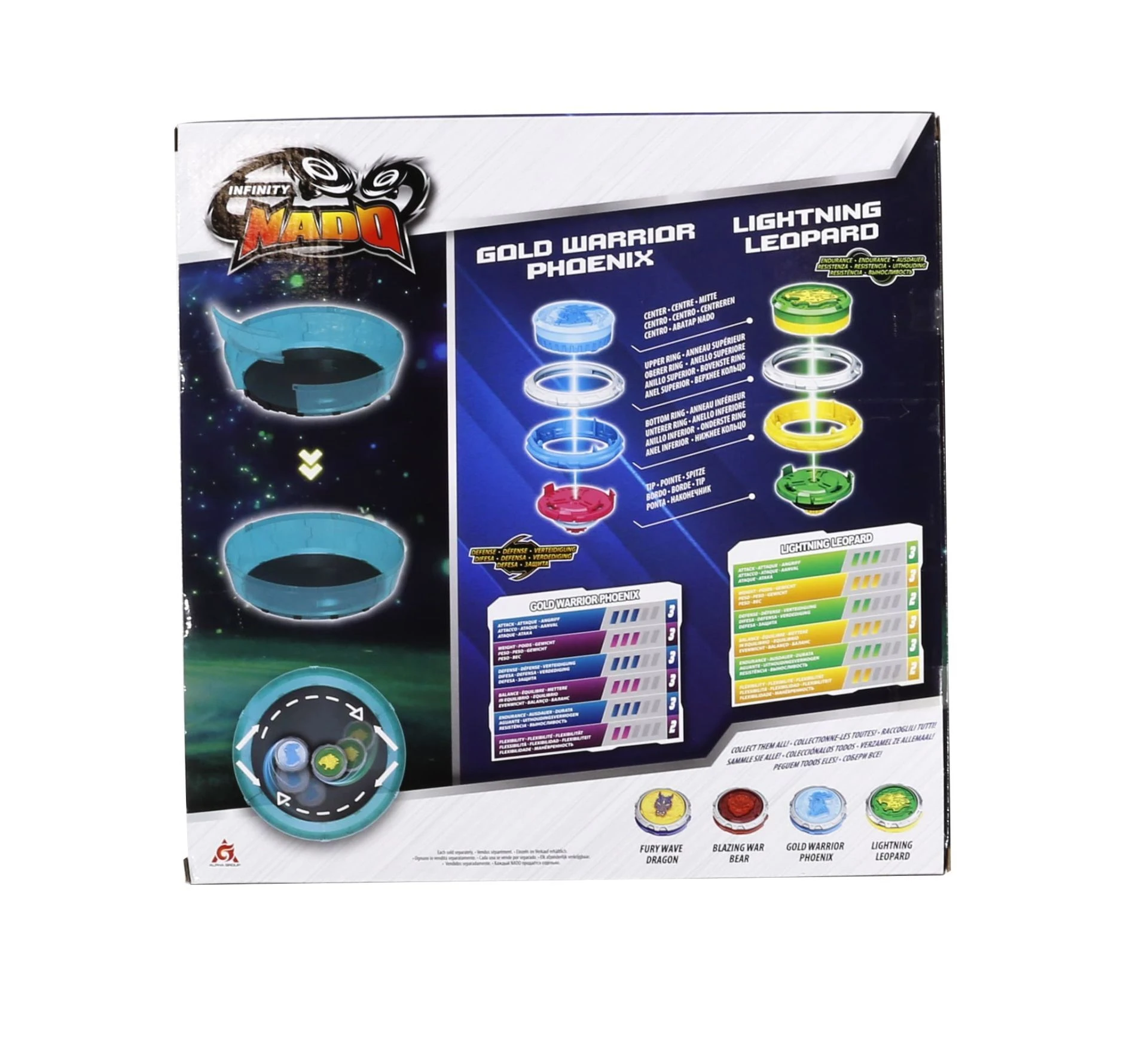 Infinity Nado Игровой набор VI Starter Battle Set Gold Warrior