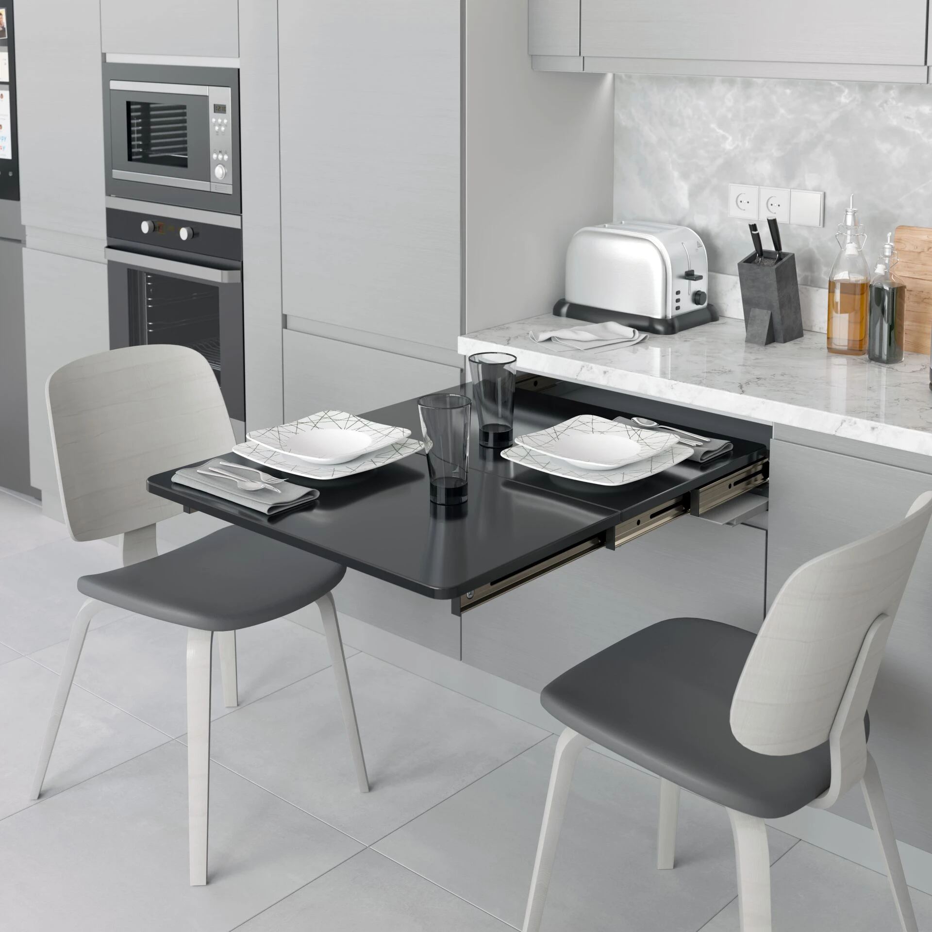 Механизм для встроенной столешницы Starax (564х500х100) 600,без