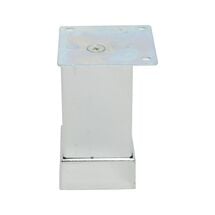 Ножка регулируемая Kare Duz 4*4*8см Хром, Цвет: Хром, Высота, мм: 80