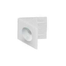 Фиксатор задней стенки 10x15, пластик, без шурупа, белый Hafele