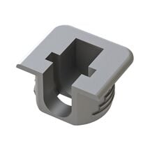 Полкодержатель Flipper для ДСП min. 14мм серый (40 кг) Italy, Цвет: Серый