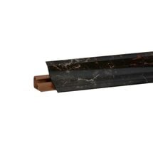 Плинтус для столешницы узкий LB23 Korner Мрамор Марквина Черный 6094 (акс. 619) 3 метра, Цвет Бортика: Мрамор Марквина Черный