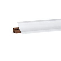 Плинтус для столешницы узкий LB23 Korner Белый блеск 6056 (акс. 600) 3 метра, Цвет Бортика: Белый блеск