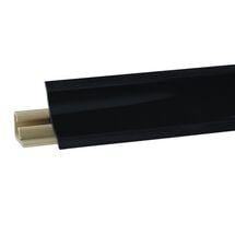 Плинтус для столешницы узкий LB23 Korner Черный 619 (акс. 619) 3 метра, Цвет Бортика: Черный