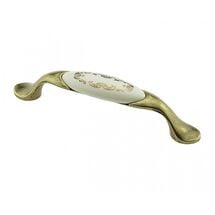 Ручка DP 193/96 G4/MLK3 бронза античная/золотой орнамент ДС, Цвет: Античная бронза/Золотой Орнамент, Межц. расстояние: 96