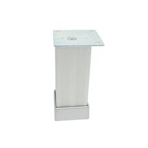 Ножка регулируемая DG 124 Kare Gizgili 4*4*12 см Матовый Хром, Цвет: Алюминий, Высота, мм: 120