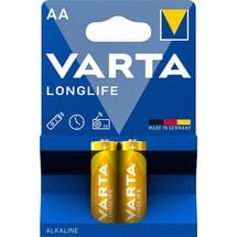 Батарейка VARTA LONGLIFE щелочная AA блистер, 2 шт.