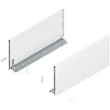 Legrabox pure царга, высота F (241,0 мм), НД=500 мм, левая/правая, белый шелк, матовый, Цвет: Белый шелк, Длина, мм: 500, Высота, мм: 241