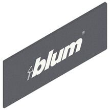 Tandembox заглушка, прямоугольная, симметричная, с надписью (blum), R7037 темно-серый, Цвет: Темно-серый